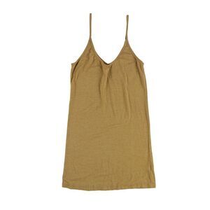 Handmade LA Womens Heathered V-Neck Tank Top, Brown, NWT
